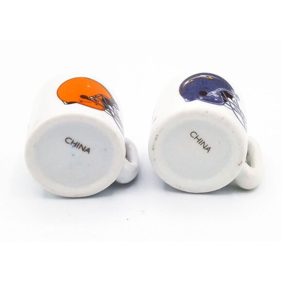 Miniature NFL Mugs Team Helmet Collectible Pair Browns Chargers Vintage 1.25 In - Picture 13 of 16